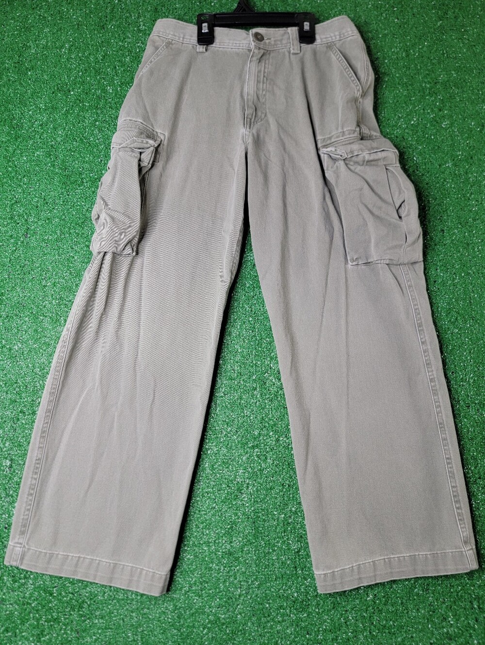 Polo Ralph Lauren Boy's Chino Cargo Pants Size 12 Green Zip Button Pockets Kids